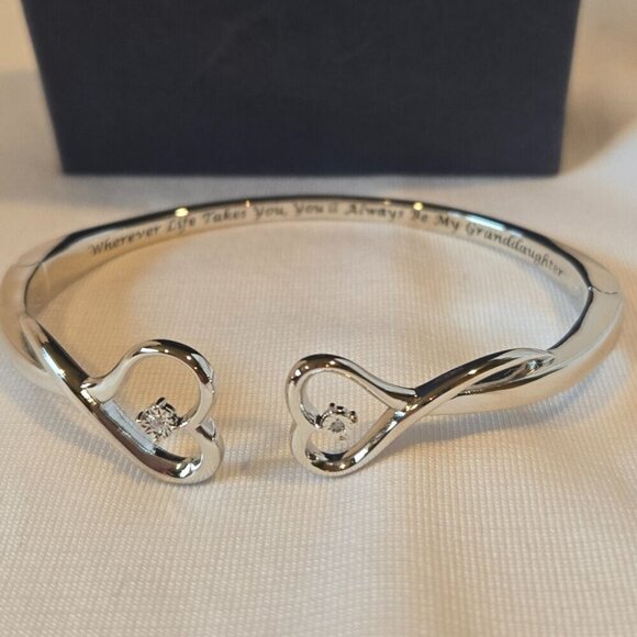 The Bradford Exchange Silver Bracelet with Open-Ended Design and Decorat… - Picture 3 of 6